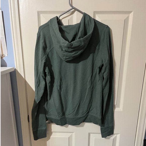 Lululemon Cotton French Terry Lightweight Zip Up - Green - Picture 2 of 3